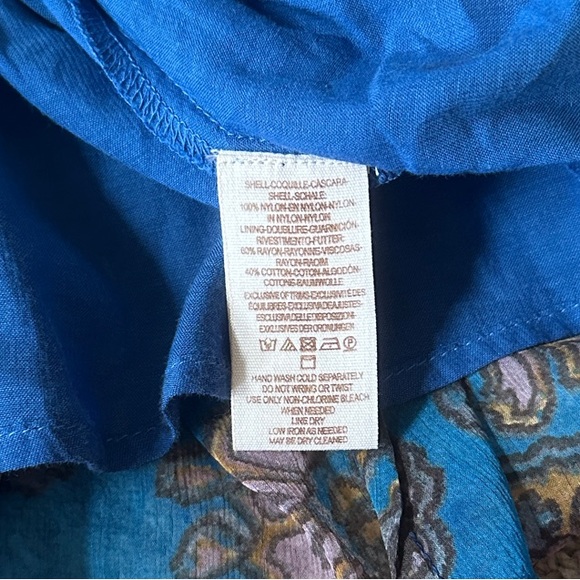 Free People Vibrant Blue Paisley dress - Picture 7 of 13